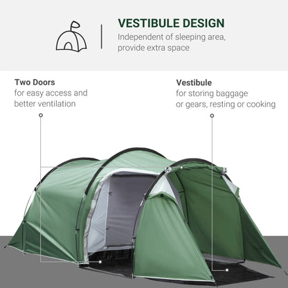 Pop Up Camping Tent, Waterproof, 2-3 Person, Dark Green Camping Tents at Gallery Canada