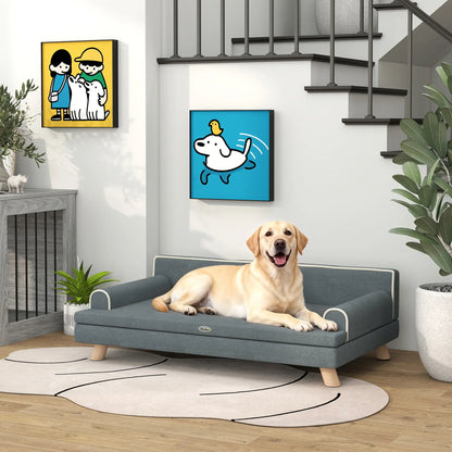 Elevated Dog Sofa Bed, Medium & Large, Dark Grey Dog Sofas at Gallery Canada