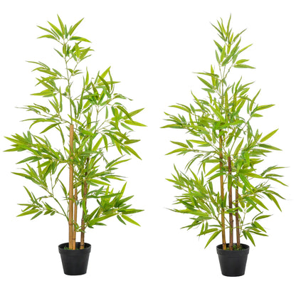 Artificial Bamboo Tree, 4ft, Realistic Leaf, Natural Trunk, Decorative Plant Artificial Trees at Gallery Canada