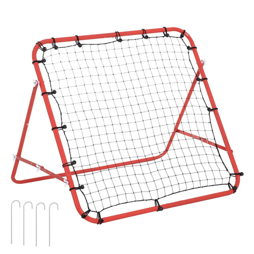 Volleyball Rebounder Net, Football Training Aid, Kickback Target, Red