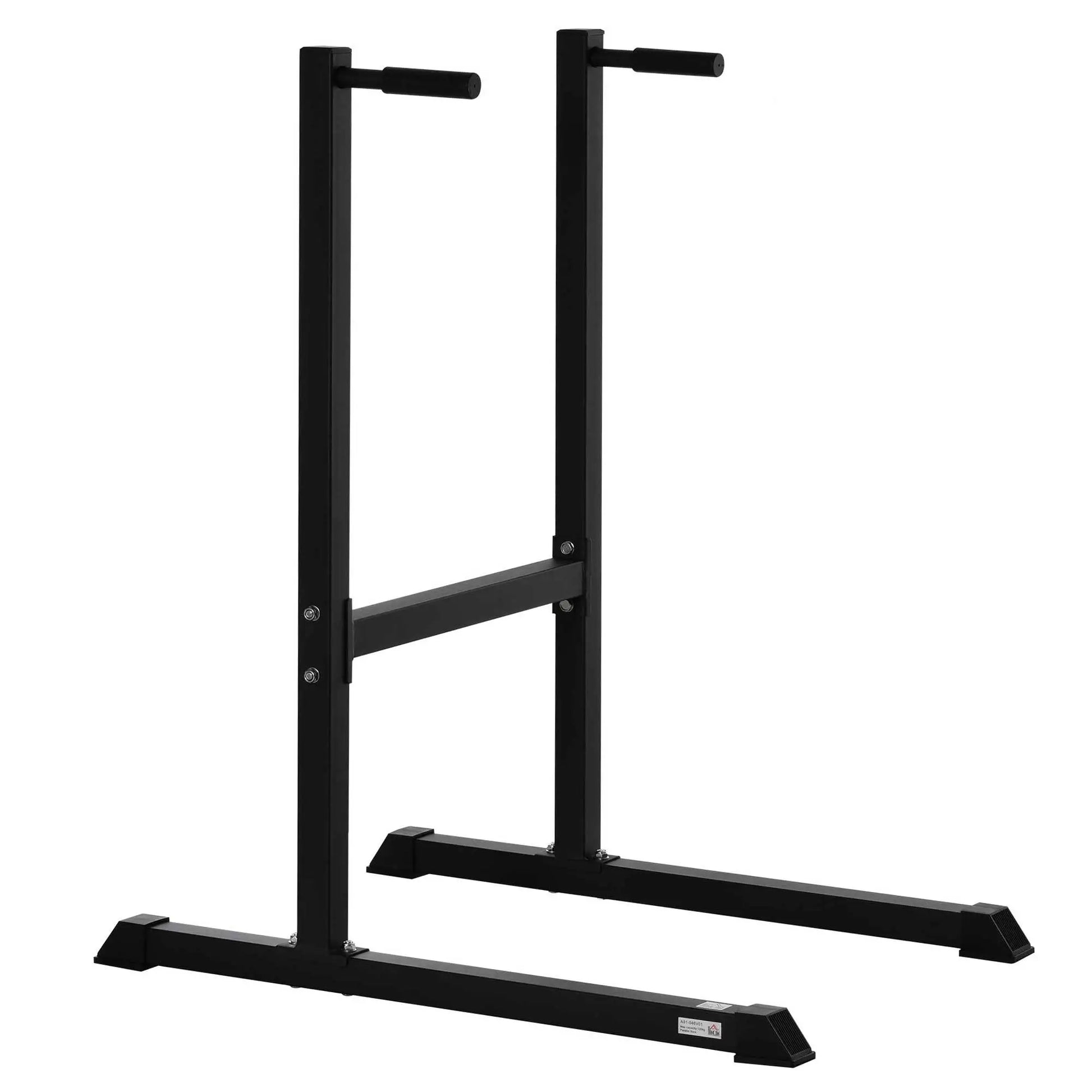 Dip Station With Padded Handles, Multifunctional Fitness Bar, Black Power Towers Black at Gallery Canada
