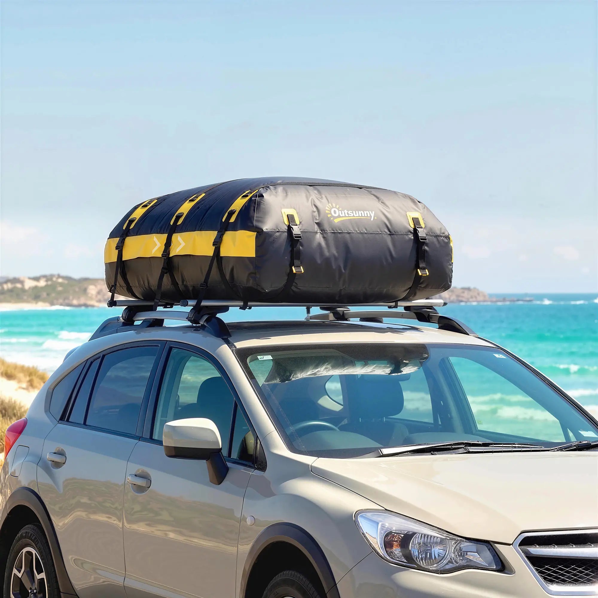 Rooftop Cargo Carrier, 21 Cubic Feet, Waterproof Soft-Shell Storage Bag, Yellow Automotive at Gallery Canada