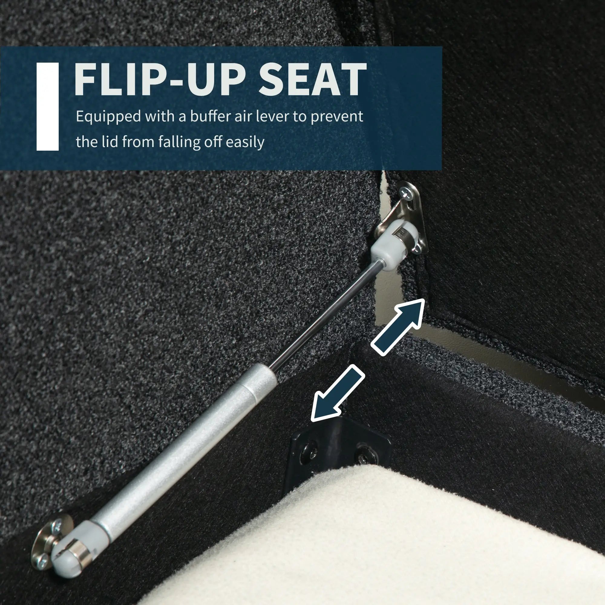 Upholstered Storage Bench with Arms, Modern Ottoman, Black Storage Ottomans & Benches at Gallery Canada