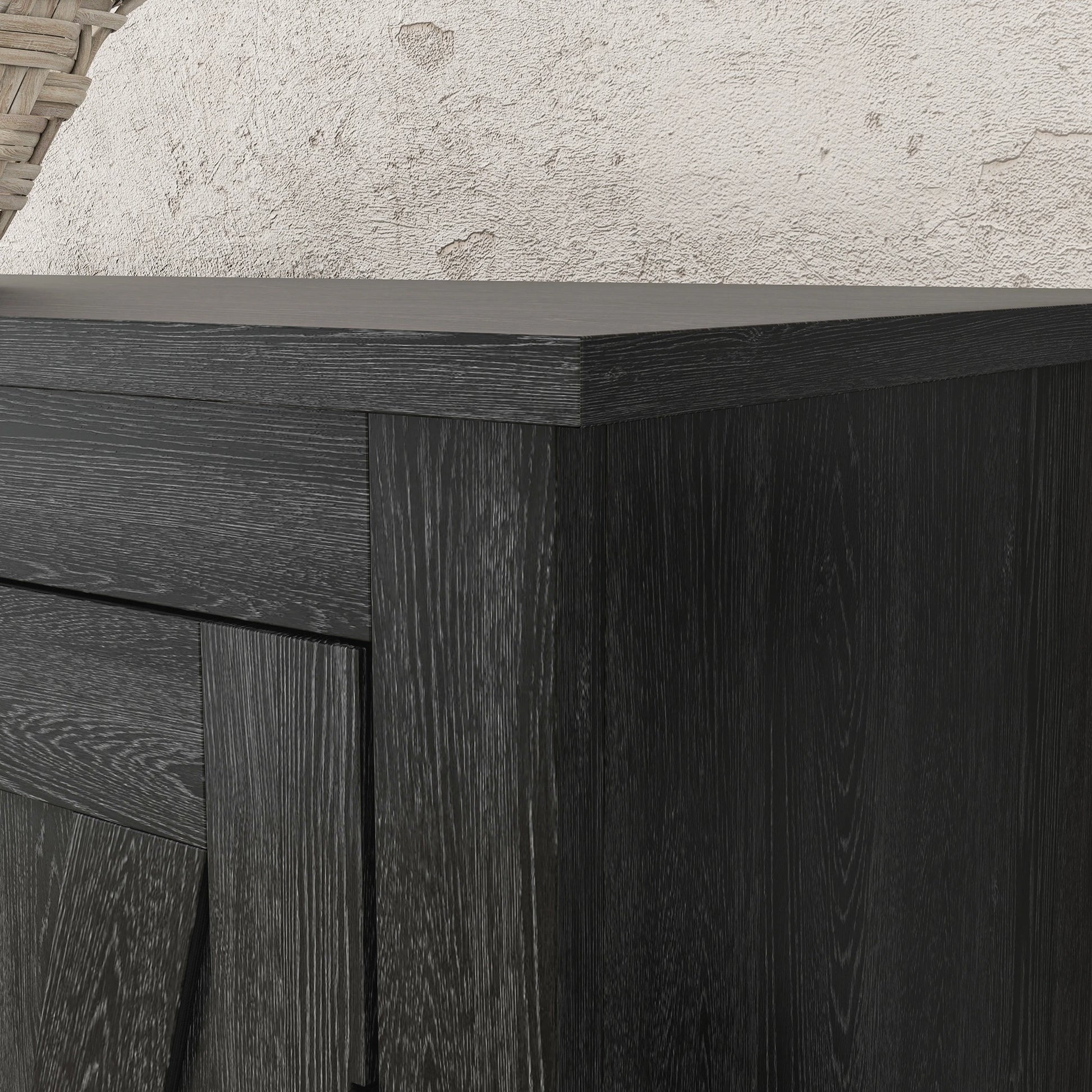 72" Freestanding Storage Cabinet, Kitchen Pantry with Doors, Shelves, Black Kitchen Pantry Cabinets at Gallery Canada