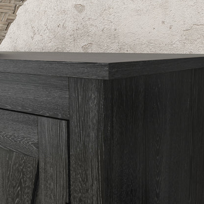 72" Freestanding Storage Cabinet, Kitchen Pantry with Doors, Shelves, Black Kitchen Pantry Cabinets at Gallery Canada