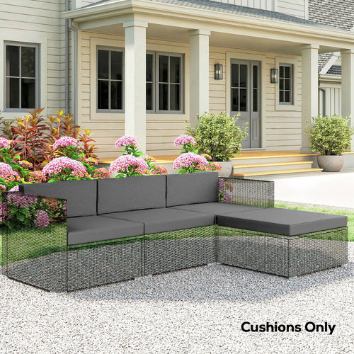 Water-Repellent Outdoor Loveseat Cushion, 23.6