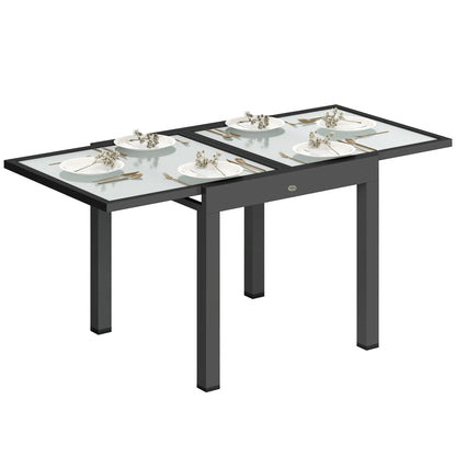 Extendable Patio Dining Table, Clear Patio Dinning Tables at Gallery Canada