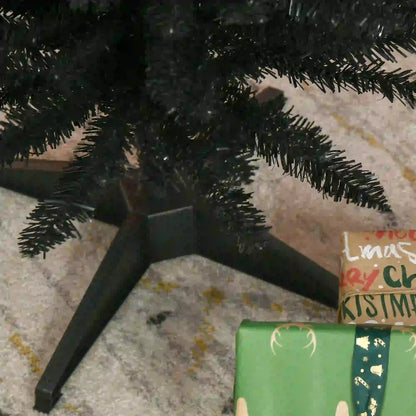 5FT Artificial Pencil Christmas Tree, Realistic Branches, Stable Stand, Black Pencil Christmas Trees at Gallery Canada