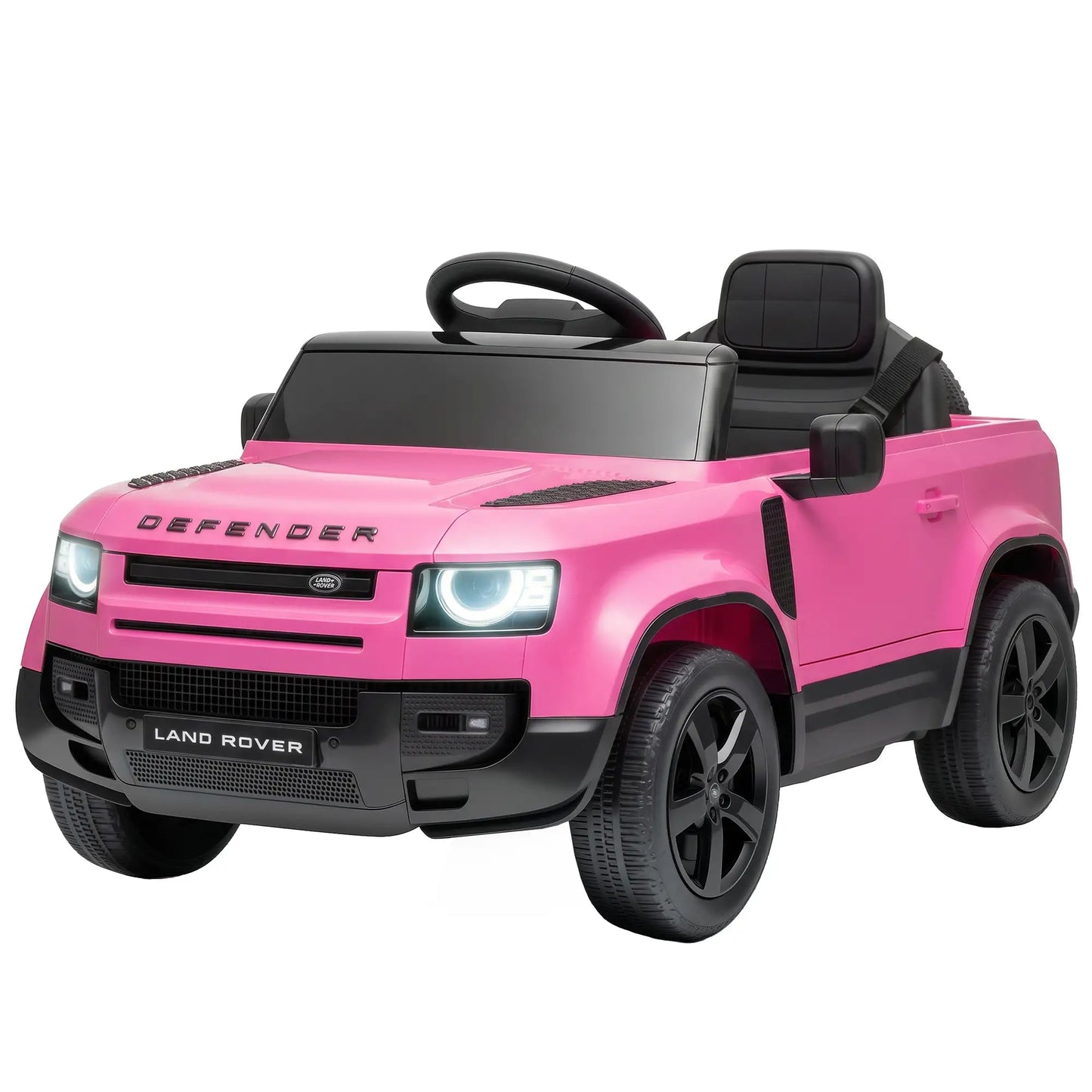 Voiture électrique Land Rover sous licence 12V, rose