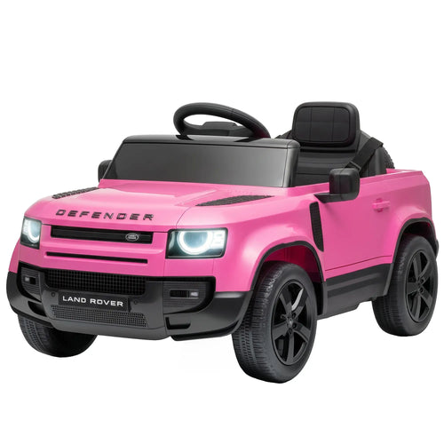 12V Licensed Land Rover Ride On Car, Pink