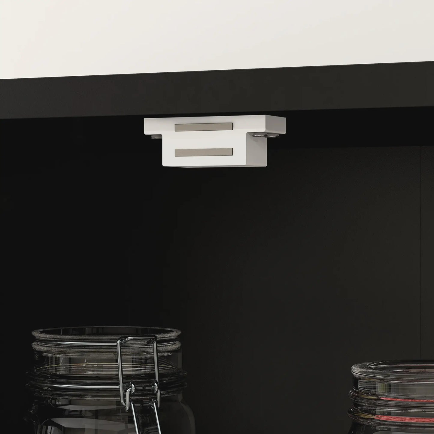 63" 4-Door Kitchen Pantry Cabinet, Adjustable Shelves, Black Kitchen Pantry Cabinets at Gallery Canada