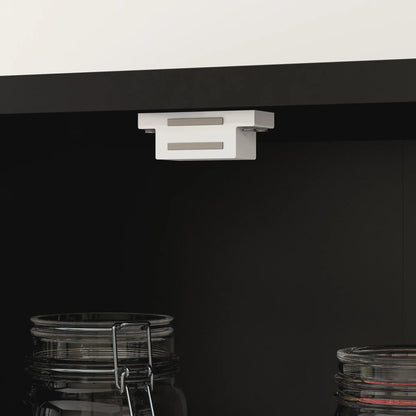 63" 4-Door Kitchen Pantry Cabinet, Adjustable Shelves, Black Kitchen Pantry Cabinets at Gallery Canada