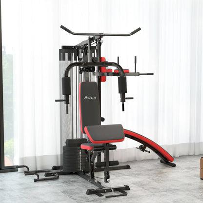 Home Gym Equipment, Workout Station with Bench, Push Up Stand, Dip Station, 99lbs Weights Power Towers at Gallery Canada