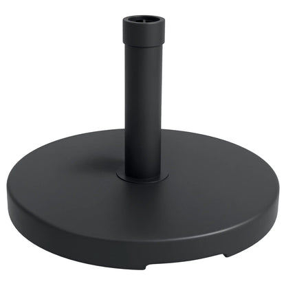33 Lbs Concrete Parasol Base, 18.3" Round Umbrella Stand, Black Umbrella Bases at Gallery Canada