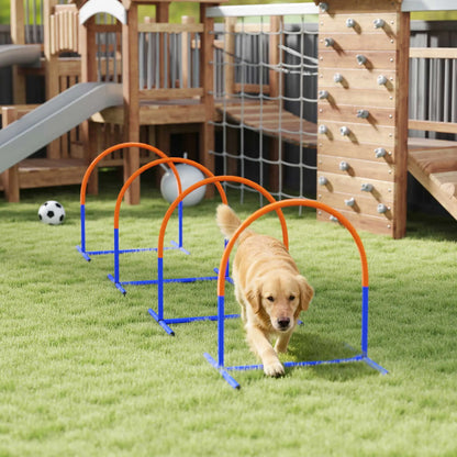 Dog Agility Training Equipment, 4 Pcs Obstacle Course, Blue Dog Agility Training Equipment at Gallery Canada
