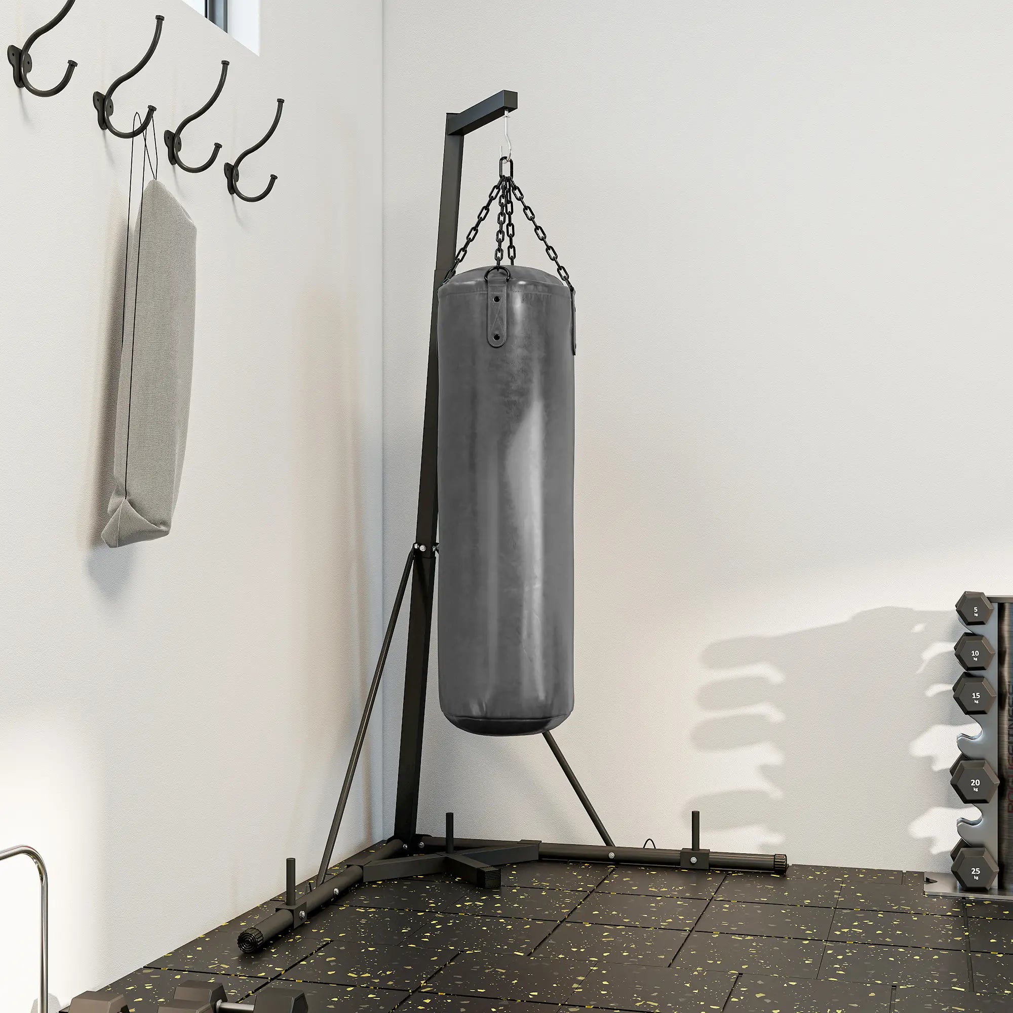 Foldable Punch Bag Stand, Adjustable Height, Freestanding, Stand Only Punching Bag Hangers at Gallery Canada