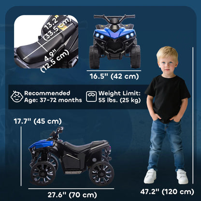 6V Kids ATV Electric Ride On Car, Ages 37-72 Months, Blue Electric Ride-On Toys at Gallery Canada