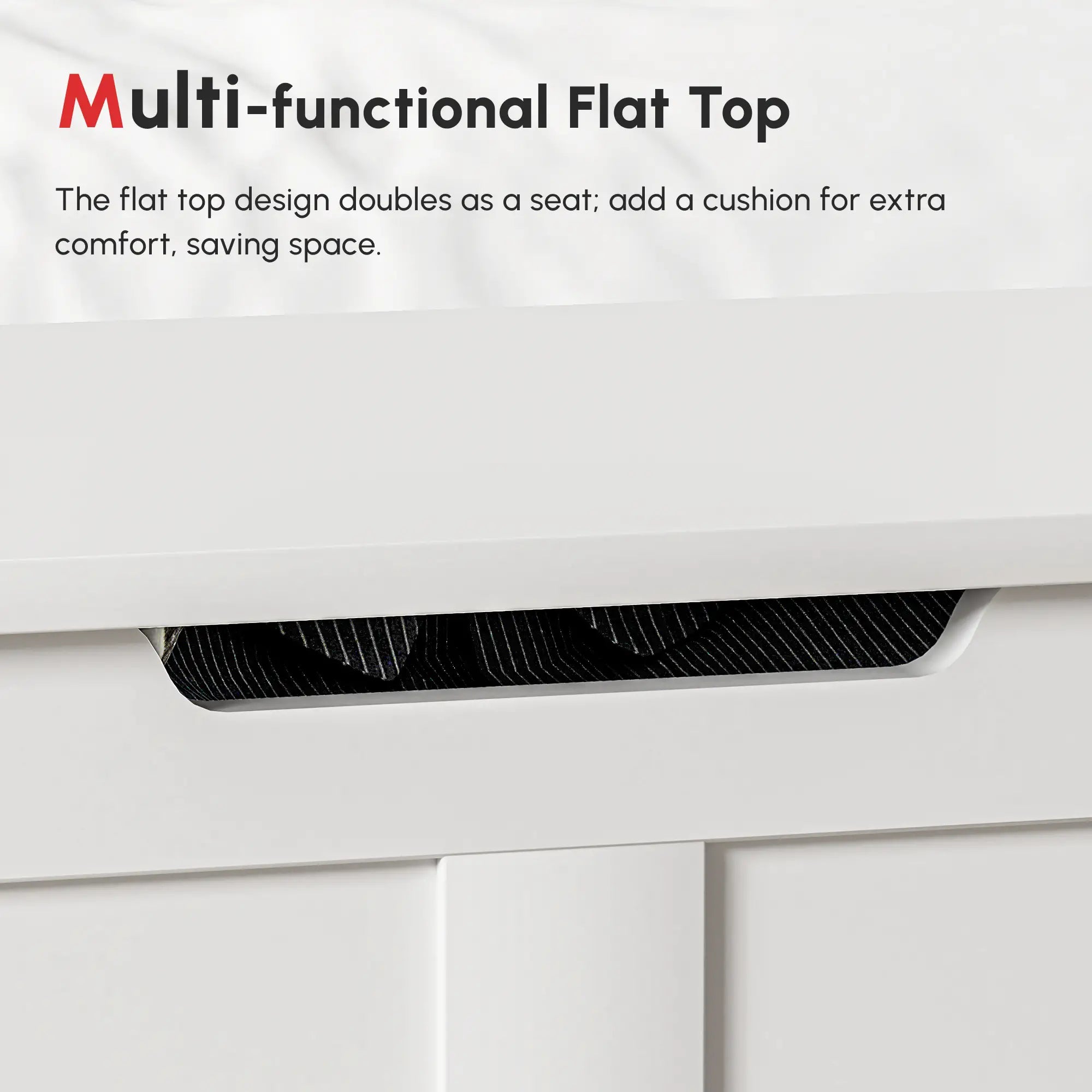 31.5 Inches Storage Chest, Storage Trunk with 2 Safety Hinges, Wooden Box for Living Room, White Wood Grain Storage Cabinets at Gallery Canada