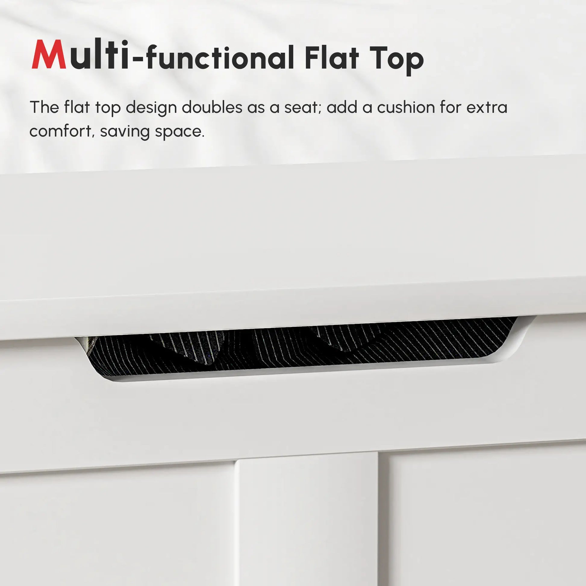 31.5 Inches Storage Chest, Storage Trunk with 2 Safety Hinges, Wooden Box for Living Room, White Wood Grain Storage Cabinets at Gallery Canada