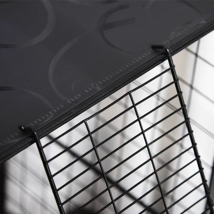 39 Pcs Small Animal Cage, Bunny Hutch, Portable Metal Wire, Black Houses & Habitats at Gallery Canada