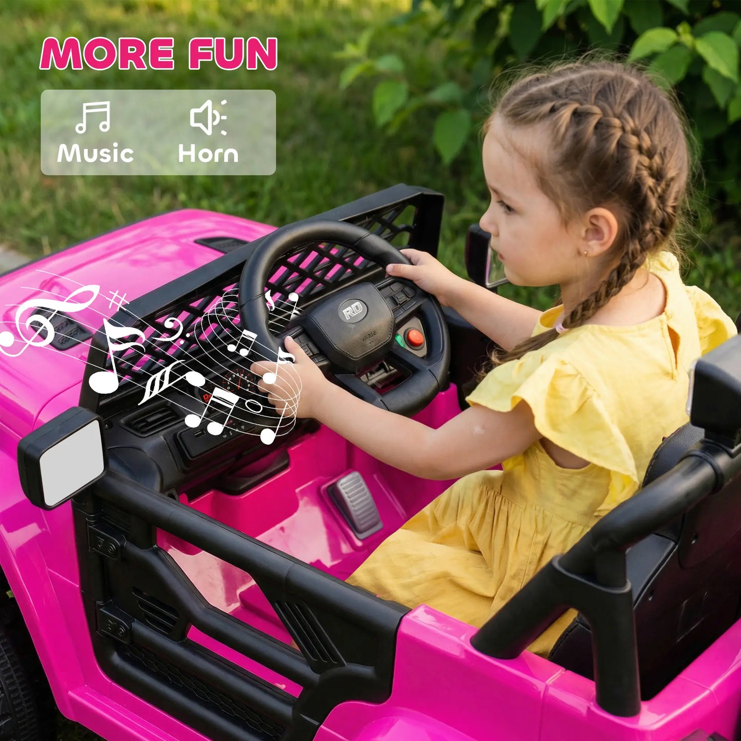 12V Ride On Truck, Electric Car For Kids, Pink Electric Toy Cars at Gallery Canada