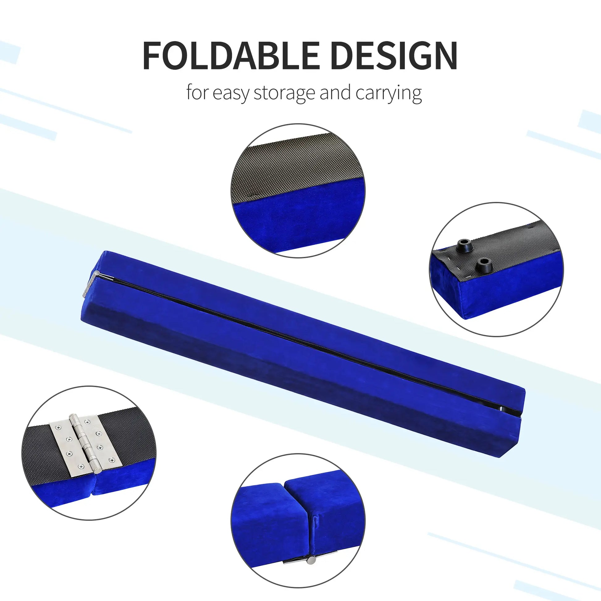 7ft Folding Balance Beam, Gymnastics Beam with Wood Core, Blue Gymnastics Mats at Gallery Canada