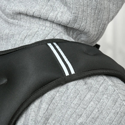 22 lbs Weighted Vest, Adjustable Straps, Pocket, Reflective Strips, Men Women