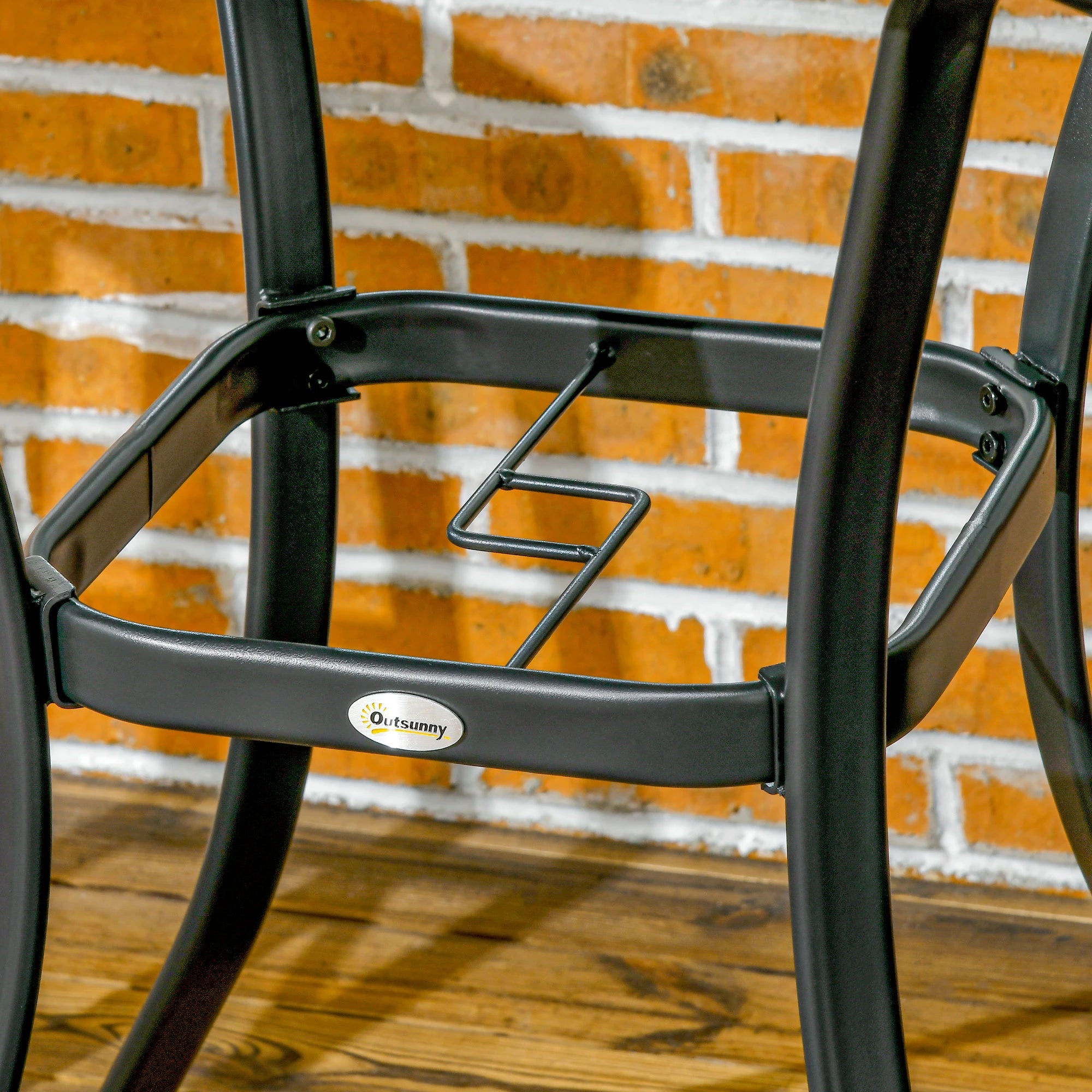 34 Inch Outdoor Wicker Dining Table, PE Rattan Coffee Table, Black Patio Side Tables at Gallery Canada