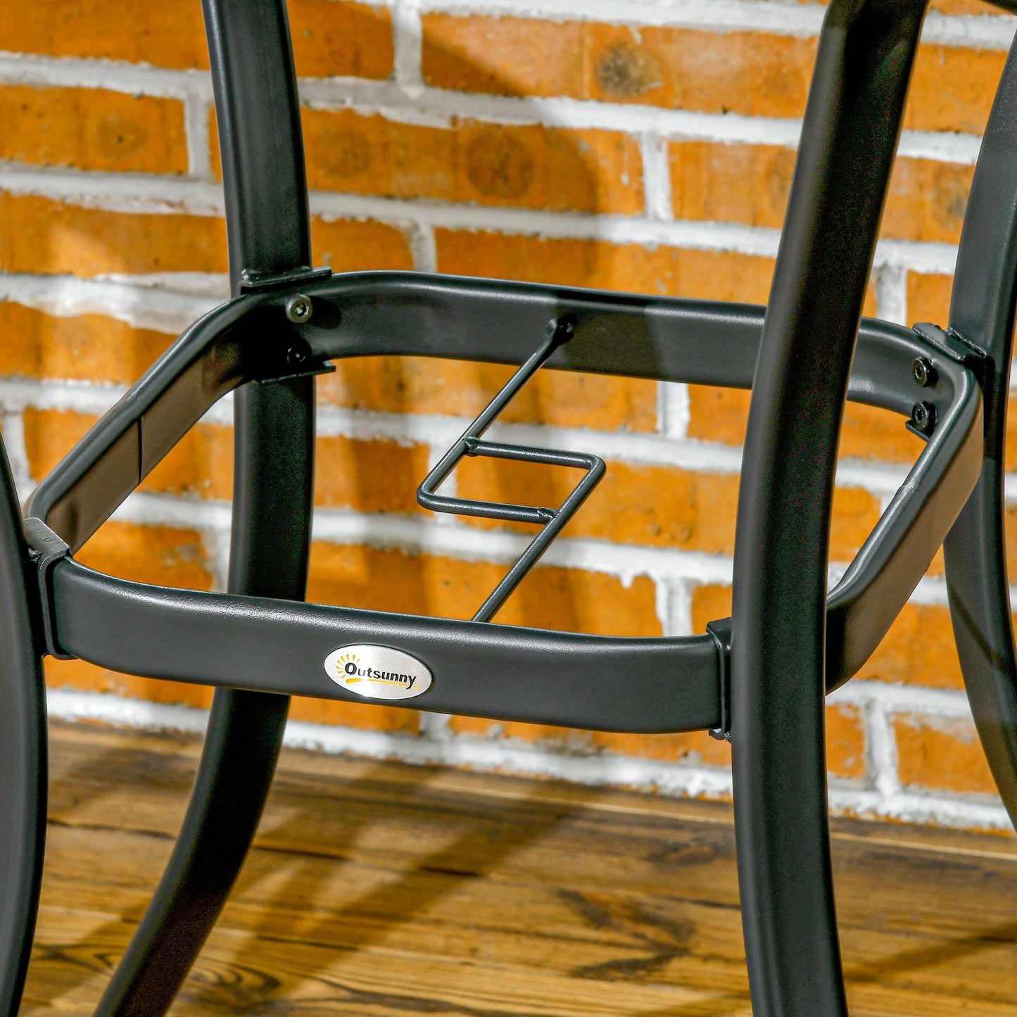 34 Inch Outdoor Wicker Dining Table, PE Rattan Coffee Table, Black Patio Side Tables at Gallery Canada