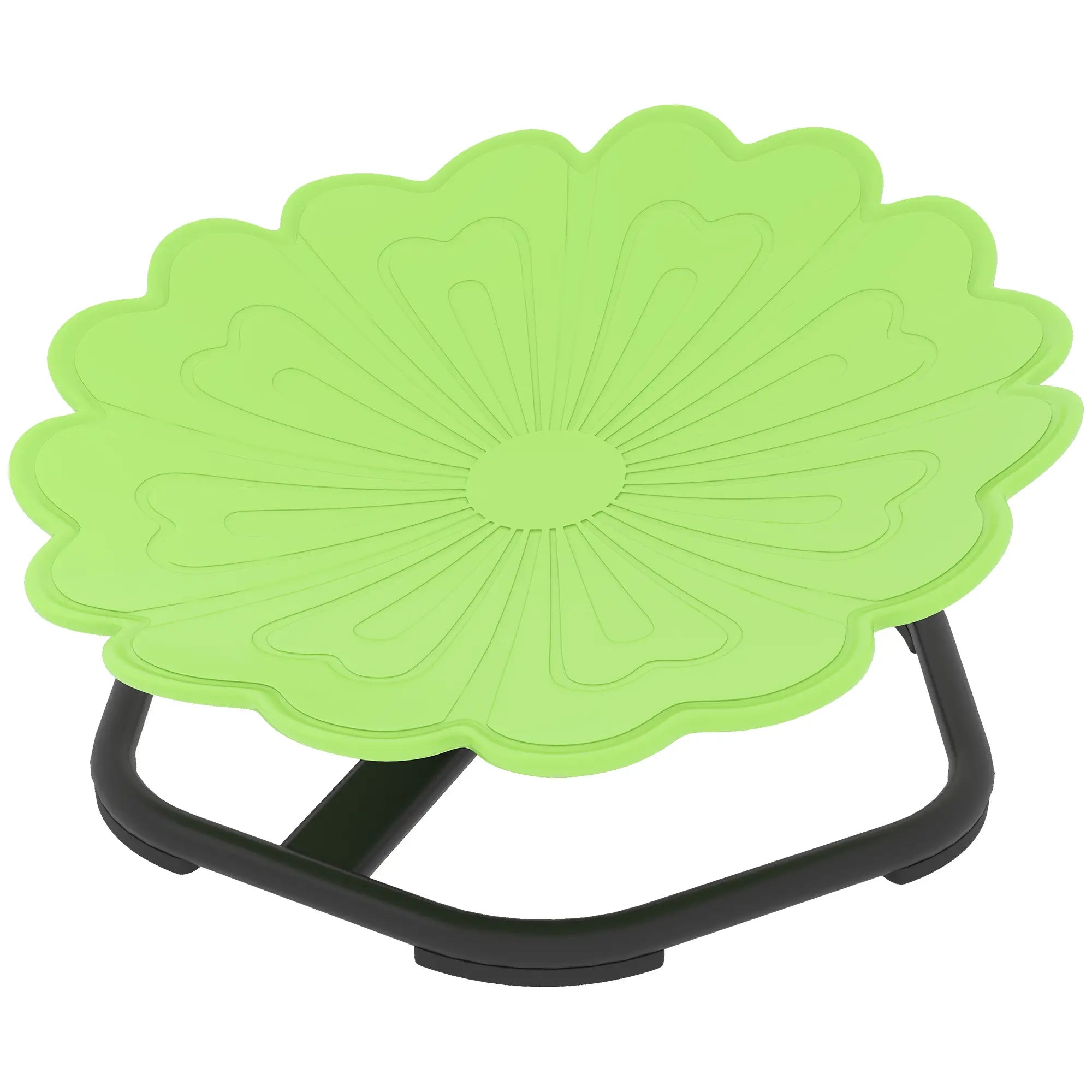 Flower-Shaped Kids Swivel Chair, Non-Slip Sensory Chair, Green Kids Chairs & Seating Green, Black at Gallery Canada