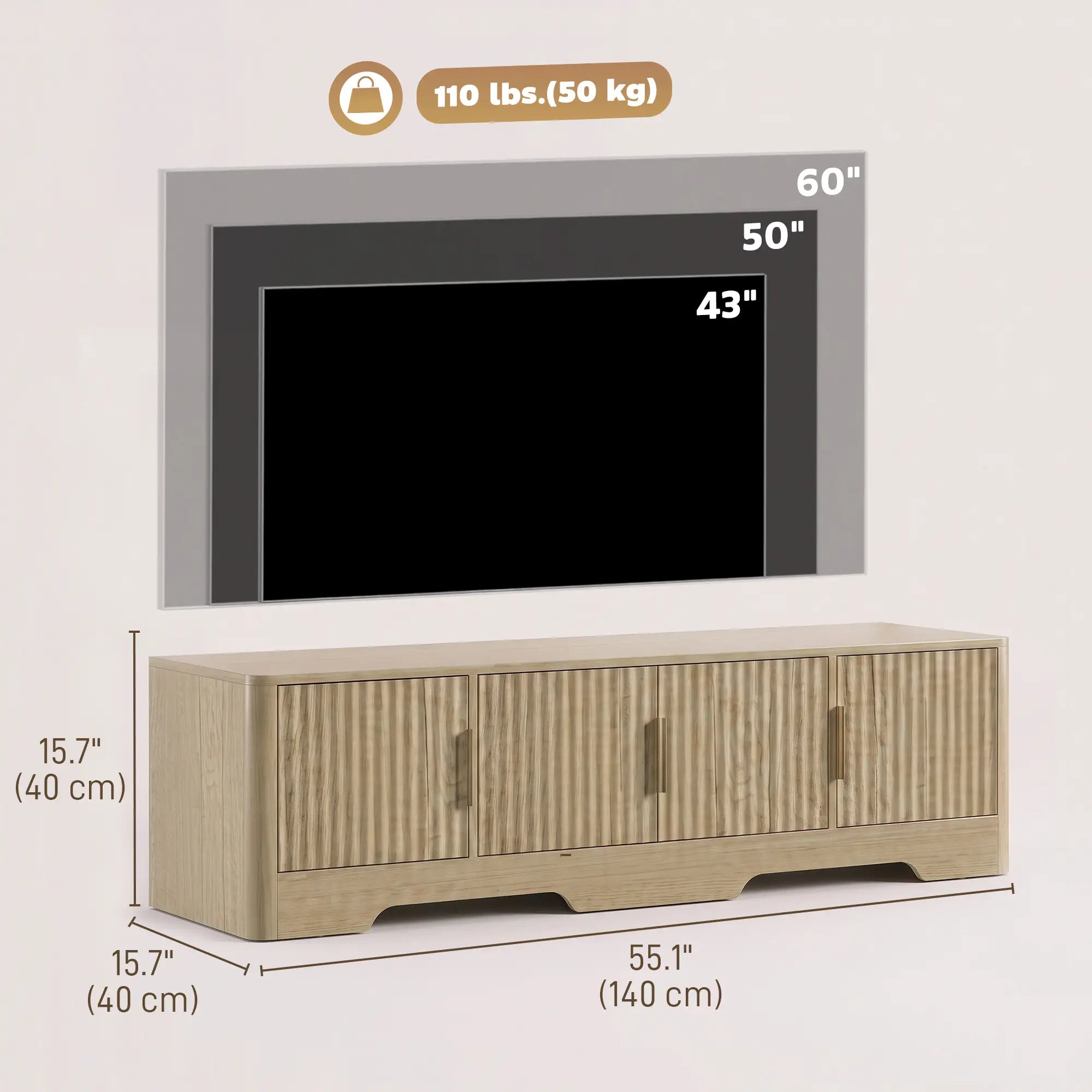 TV Stand for TVs up to 60