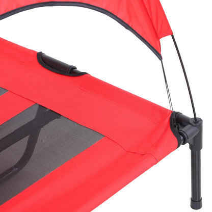 Elevated Pet Bed, Dog Cot, Portable Outdoor Indoor, Red Elevated Dog Beds at Gallery Canada