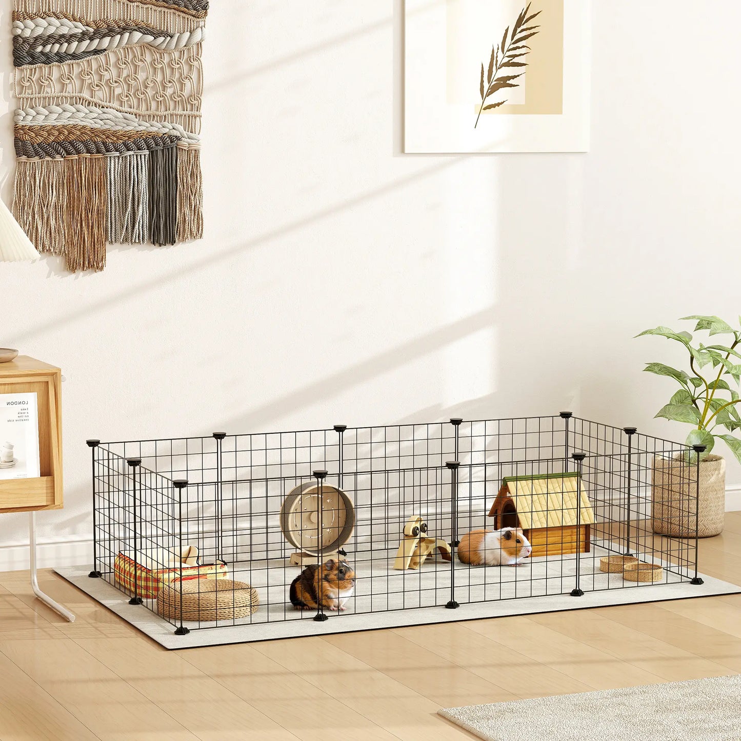 Pet Playpen, DIY Cage For Small Animals, Guinea Pigs, Hedgehogs, Black Houses & Habitats at Gallery Canada
