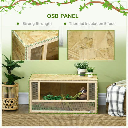 Wooden Reptile Terrarium, Sliding Door, 31.5" x 15.7" x 15.7" Houses & Habitats at Gallery Canada