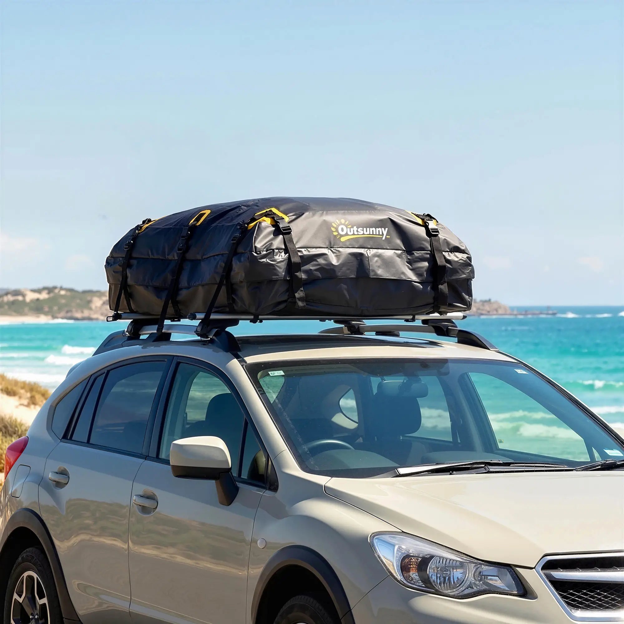 Waterproof Soft-Shell Roof Cargo Carrier, 21 Cubic Feet, Anti-Slip Mat Automotive at Gallery Canada