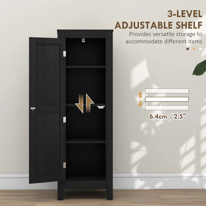 Adjustable Shelf Kitchen Pantry Storage Cabinet, Black Kitchen Pantry Cabinets at Gallery Canada