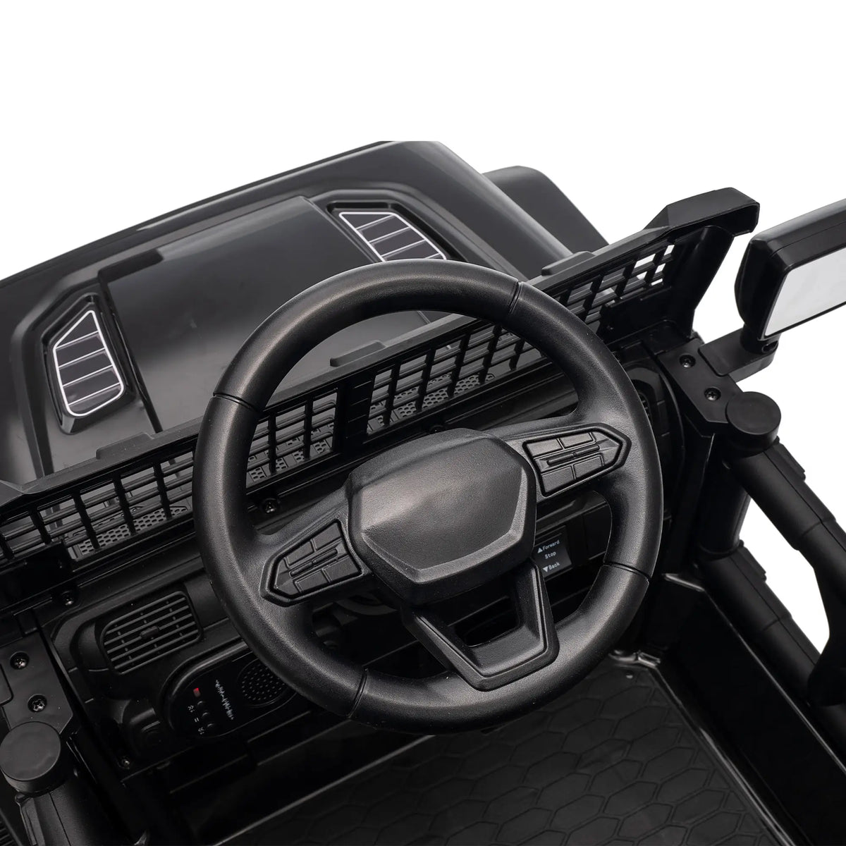 Voiture électrique pour enfants 12V, télécommande, double moteur, noire, noire