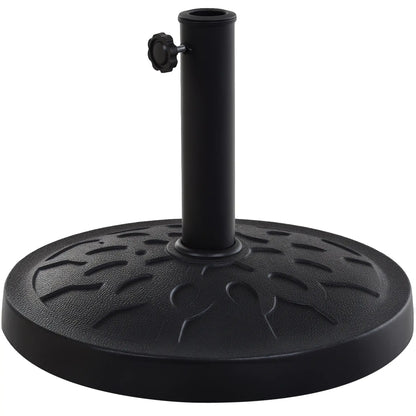 29 lbs Resin Round Patio Umbrella Stand, Black Umbrella Bases Bronze at Gallery Canada