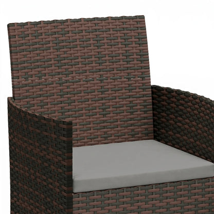 3 Piece Wicker Bistro Set, 2-Tier Glass Top Table, Dark Grey Patio Furniture Sets at Gallery Canada