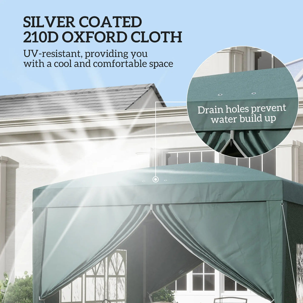 10'x10' Outdoor Pop Up Party Tent Wedding Gazebo, Dark Green Pop Up Canopies at Gallery Canada