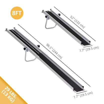 Telescopic Wheelchair Ramp, 8ft, 600 lbs, 2 Pack, Aluminum Knee Walker & Wheelchair Ramps at Gallery Canada