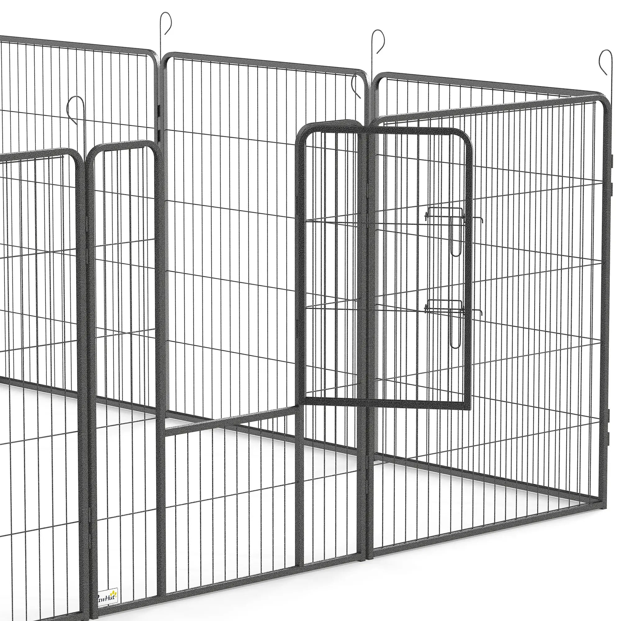 Dog Pen With Gate, 12 Panels Puppy Playpen, 39