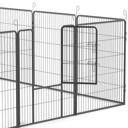 Dog Pen With Gate, 12 Panels Puppy Playpen, 39"H Houses, Kennels & Pens at Gallery Canada