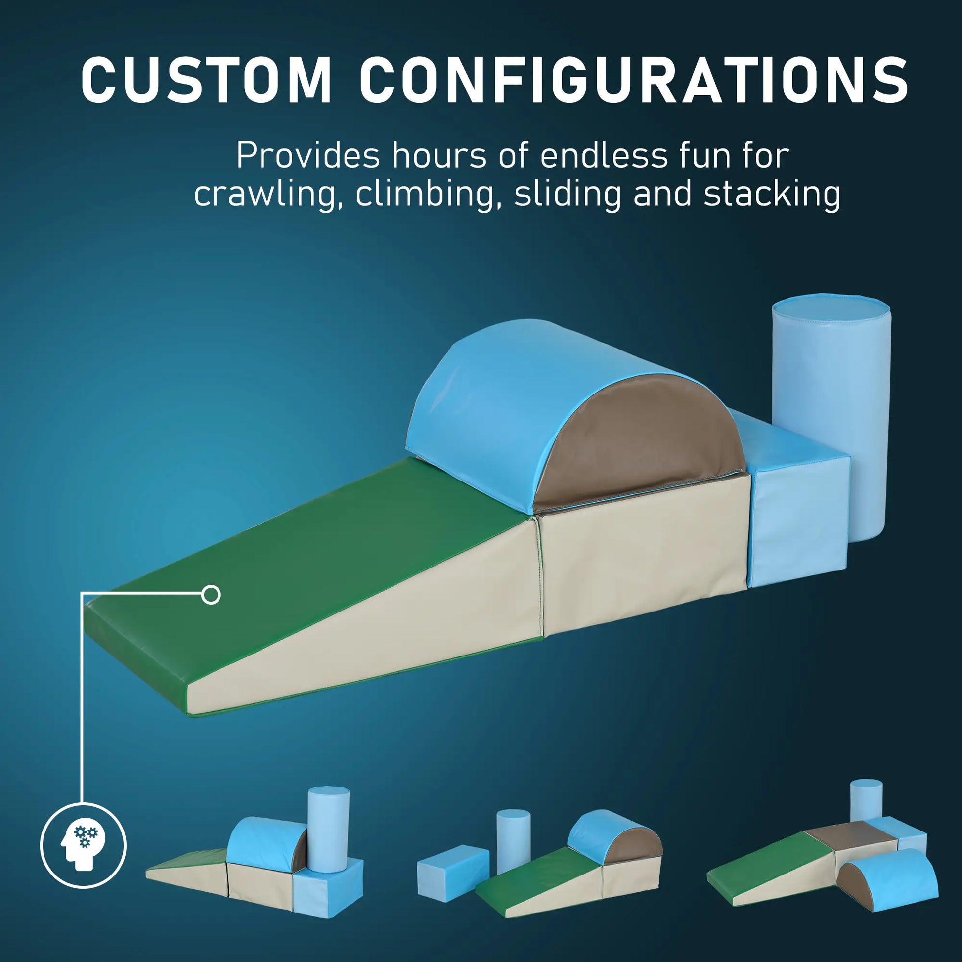 5 Piece Climb and Crawl Activity Playset Soft Safe Foam for Toddler Learning Toy Baby Gym & Playmats at Gallery Canada