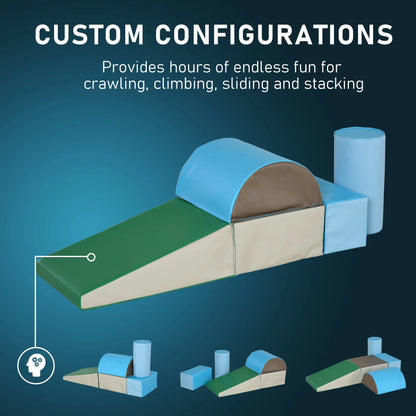 5 Piece Climb and Crawl Activity Playset Soft Safe Foam for Toddler Learning Toy Baby Gym & Playmats at Gallery Canada