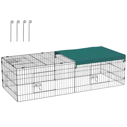 Small Animal Cage With Roof, Indoor Outdoor Use, 73" x 30" x 20", Green Houses & Habitats at Gallery Canada
