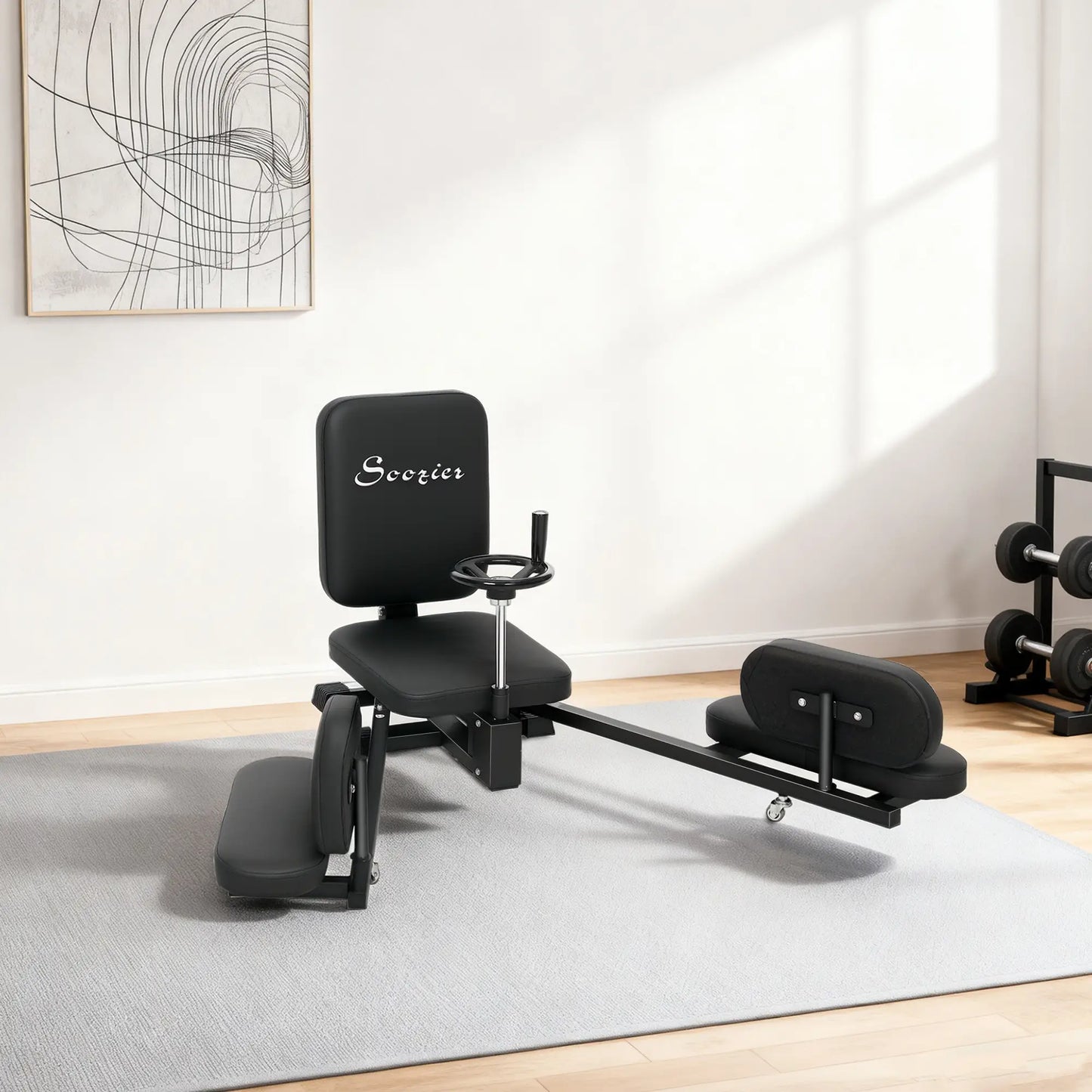 Leg Stretcher, 180° Adjustable Leg Split Machine with Handwheels Strength Training Equipment at Gallery Canada