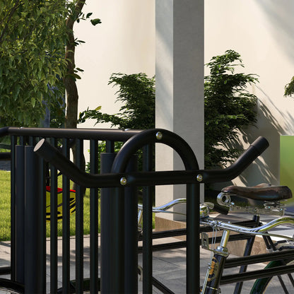 Steel Bike Rack, 35", 4-Bike Capacity, Dual-Side, for Garages Streets Bike Parking Stands at Gallery Canada