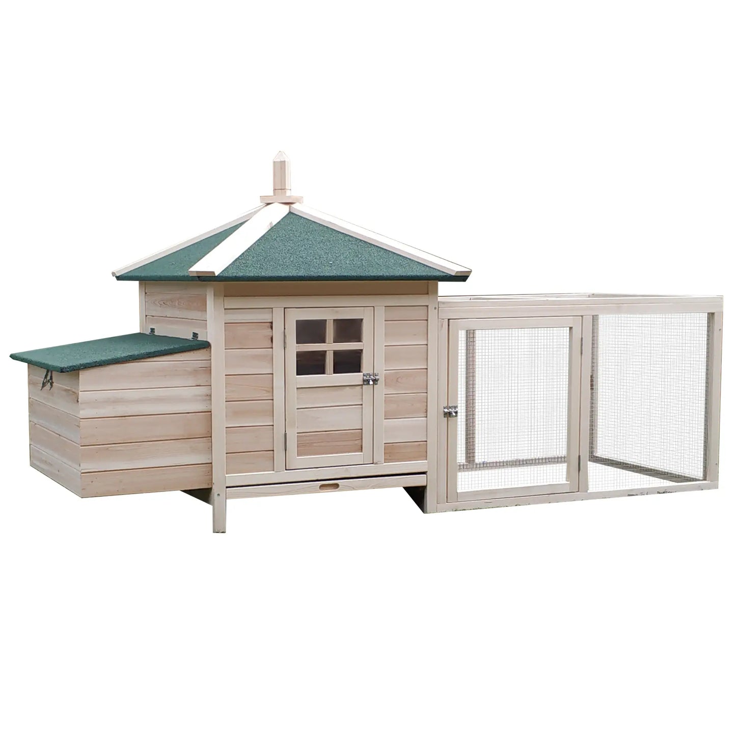 77 Chicken Coop Hen House Rabbit Hutch, Outdoor Poultry Cage with Nesting Box Chicken Coops at Gallery Canada