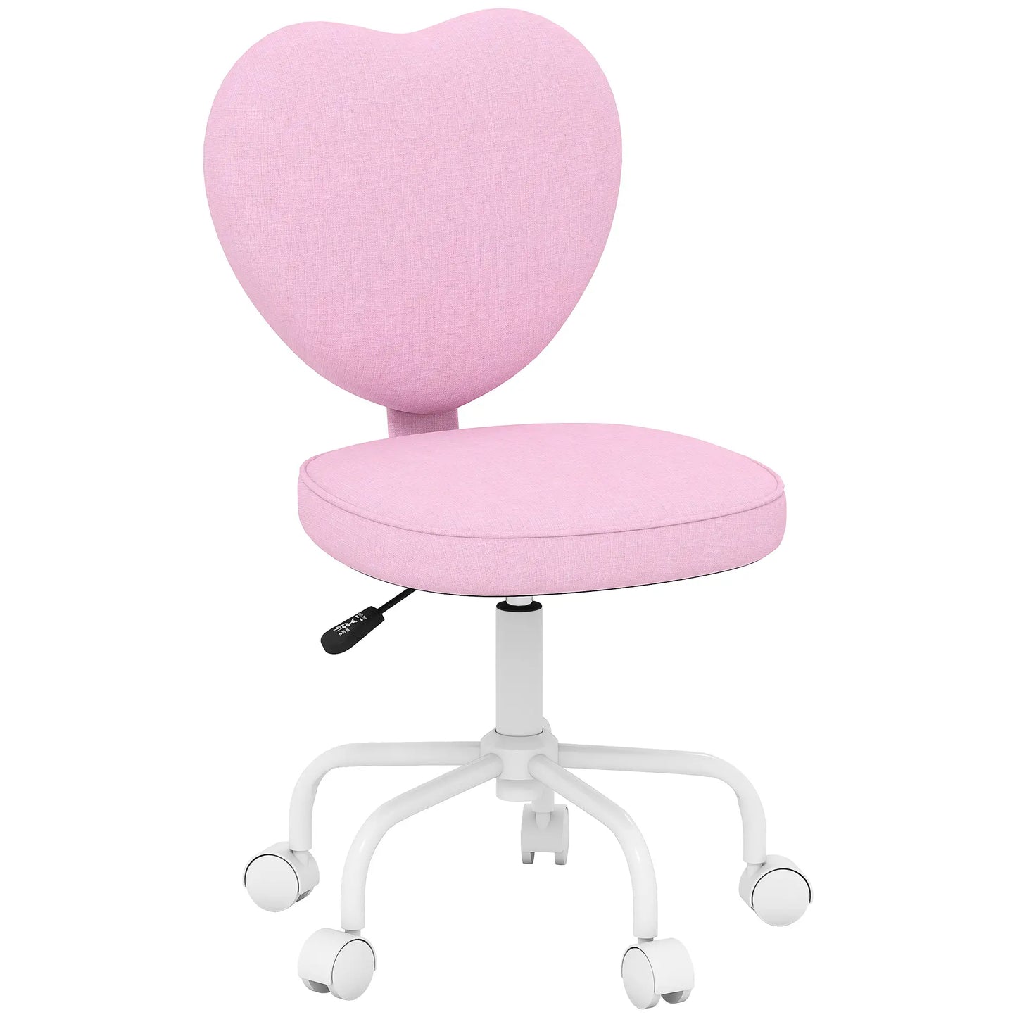 Heart Love Shaped Office Chair, Adjustable Height, Pink Task Chairs at Gallery Canada